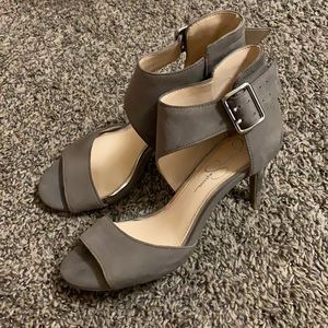 Jessica Simpson buckle heels